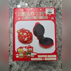 Sanrio Hello Kitty and Friends Holiday Christmas Mini Waffle Maker. NEW.